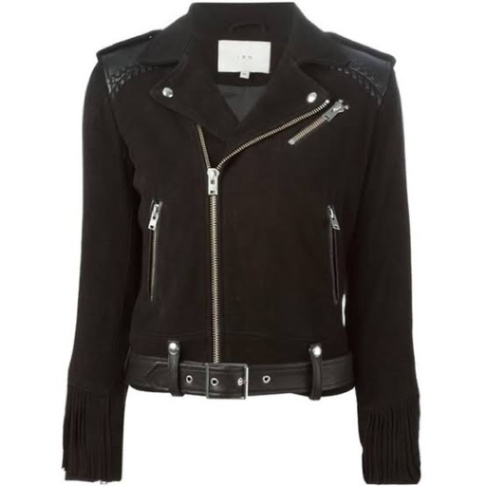 Iro black leather jacket - Picture 1 of 8